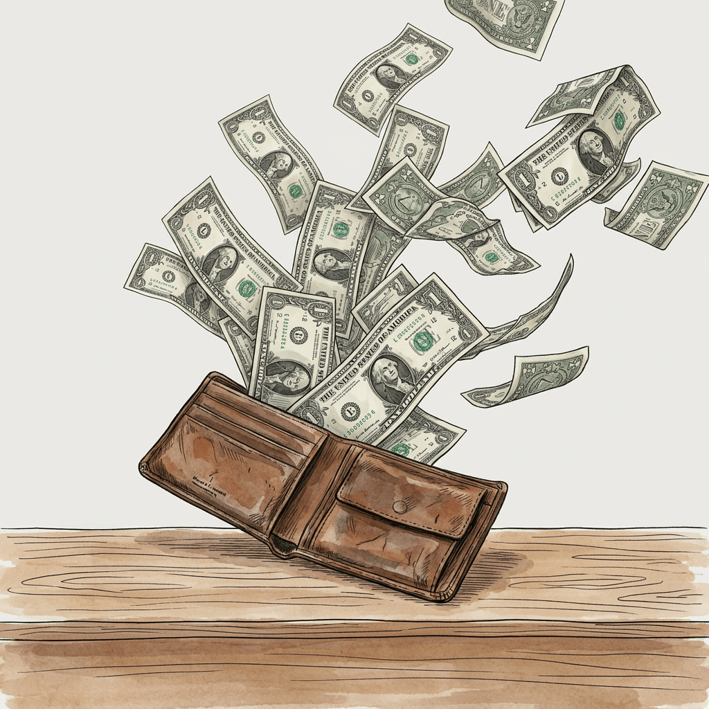 L&rsquo;érosion de votre richesse : Les 4 fuites qui vous vident de votre&nbsp;argent.